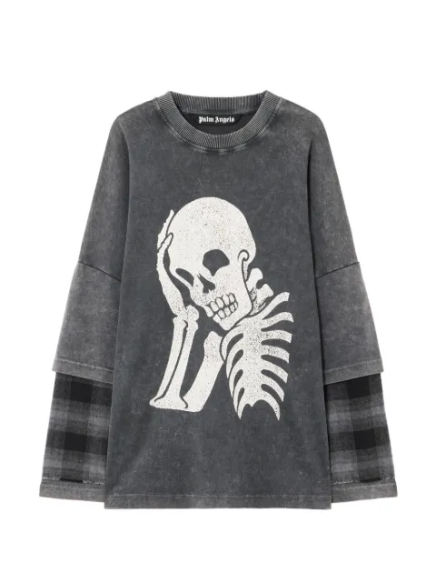 Palm Angels Skull double long-sleeved shirt