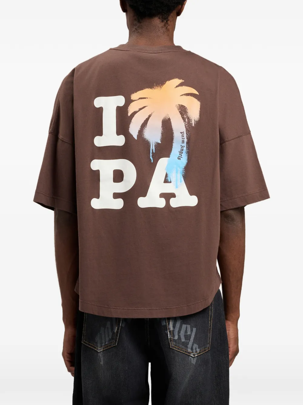 Palm Angels I Love PA Over T-shirt Bruin
