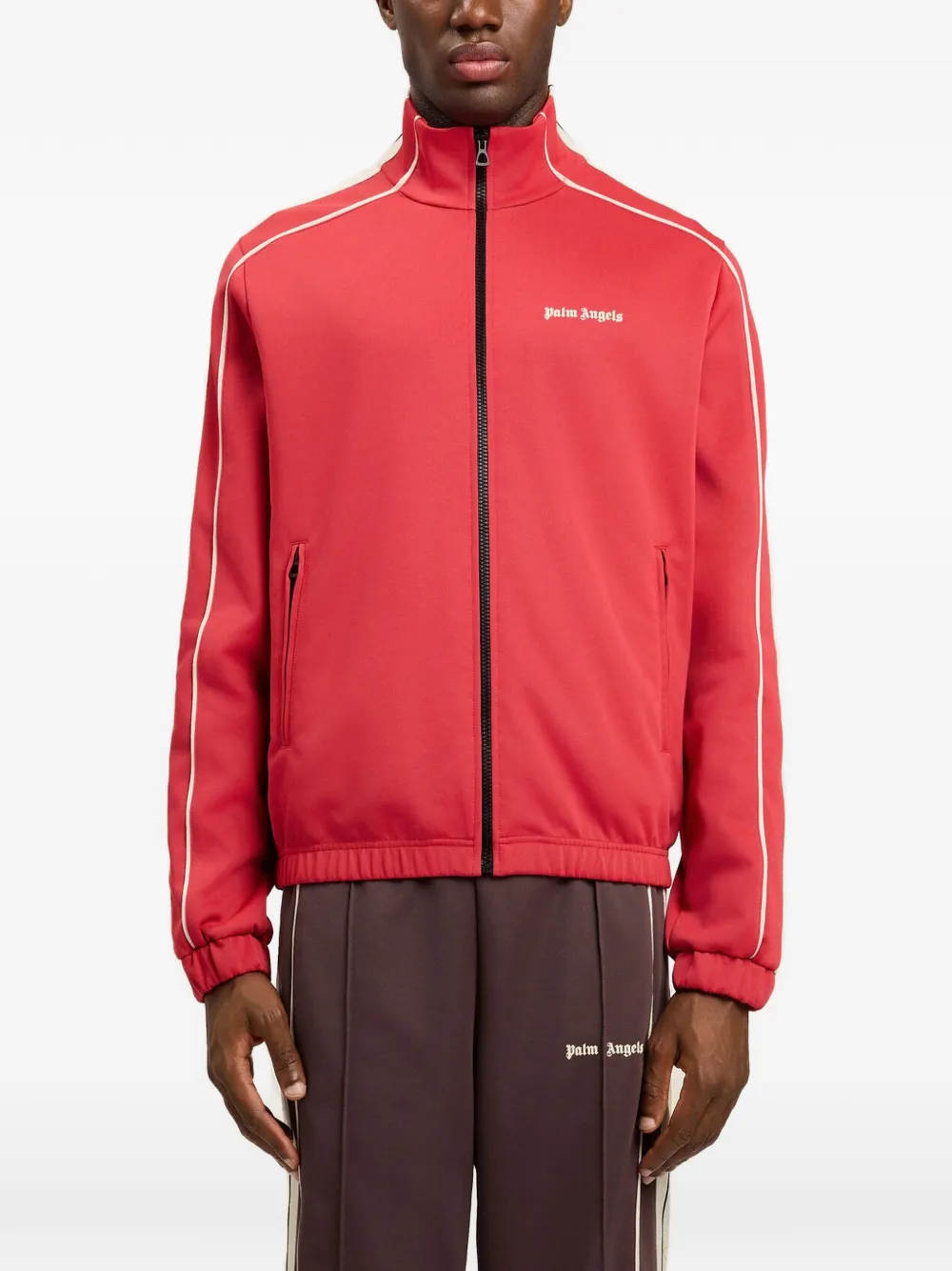 Palm Angels Trainingsjack met logoprint Rood