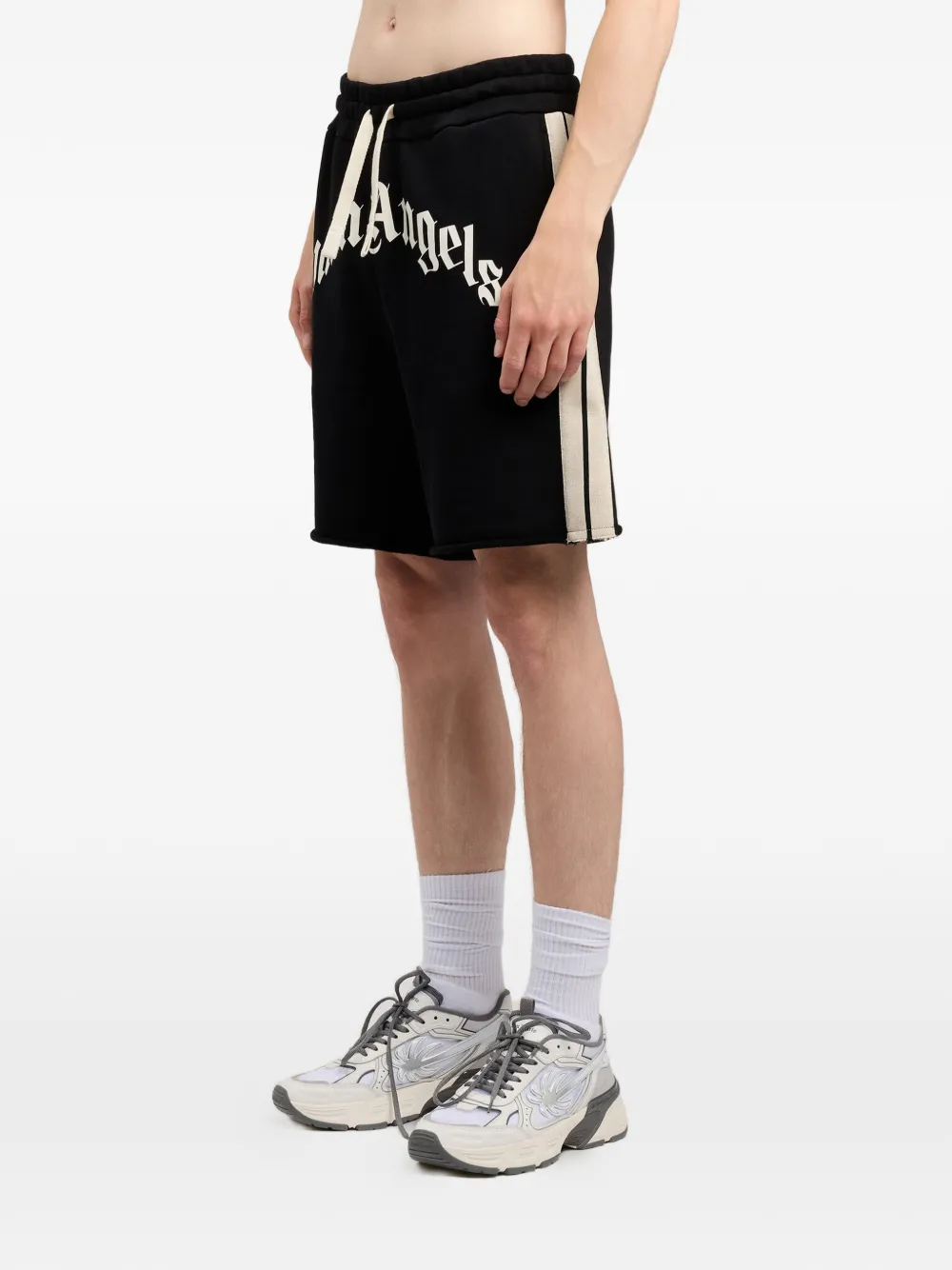 Palm Angels curved logo track shorts - thumbnail 4 of 4