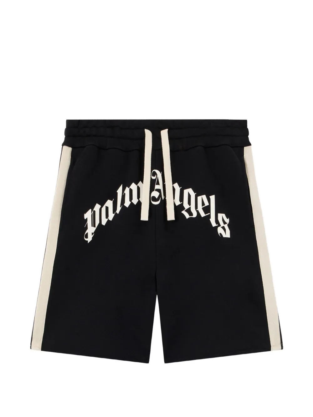 Palm Angels curved logo track shorts - Nero