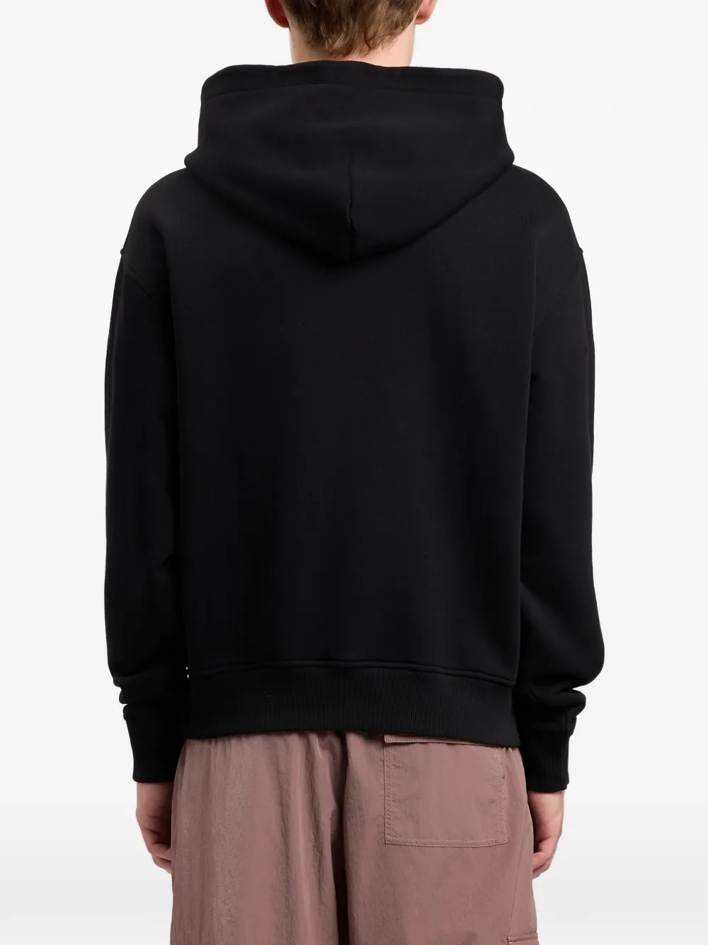 Palm Angels Hoodie met grafische beerprint en textuur Zwart
