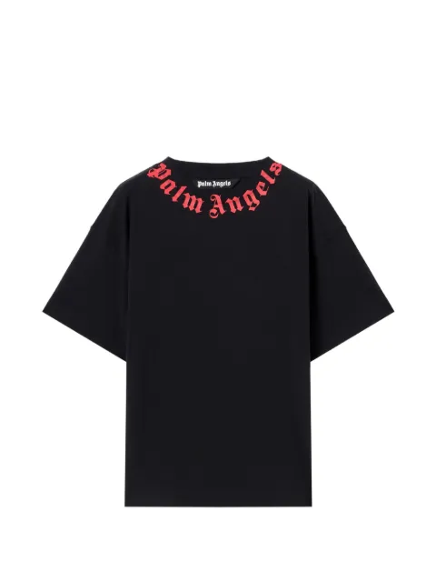 Palm Angels logo neck T-shirt