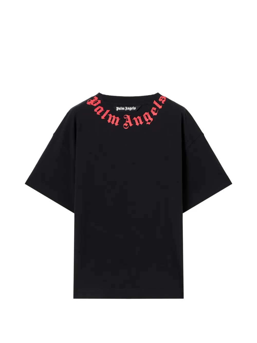 Palm Angels logo neck T-shirt