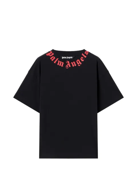 Palm Angels logo neck T-shirt