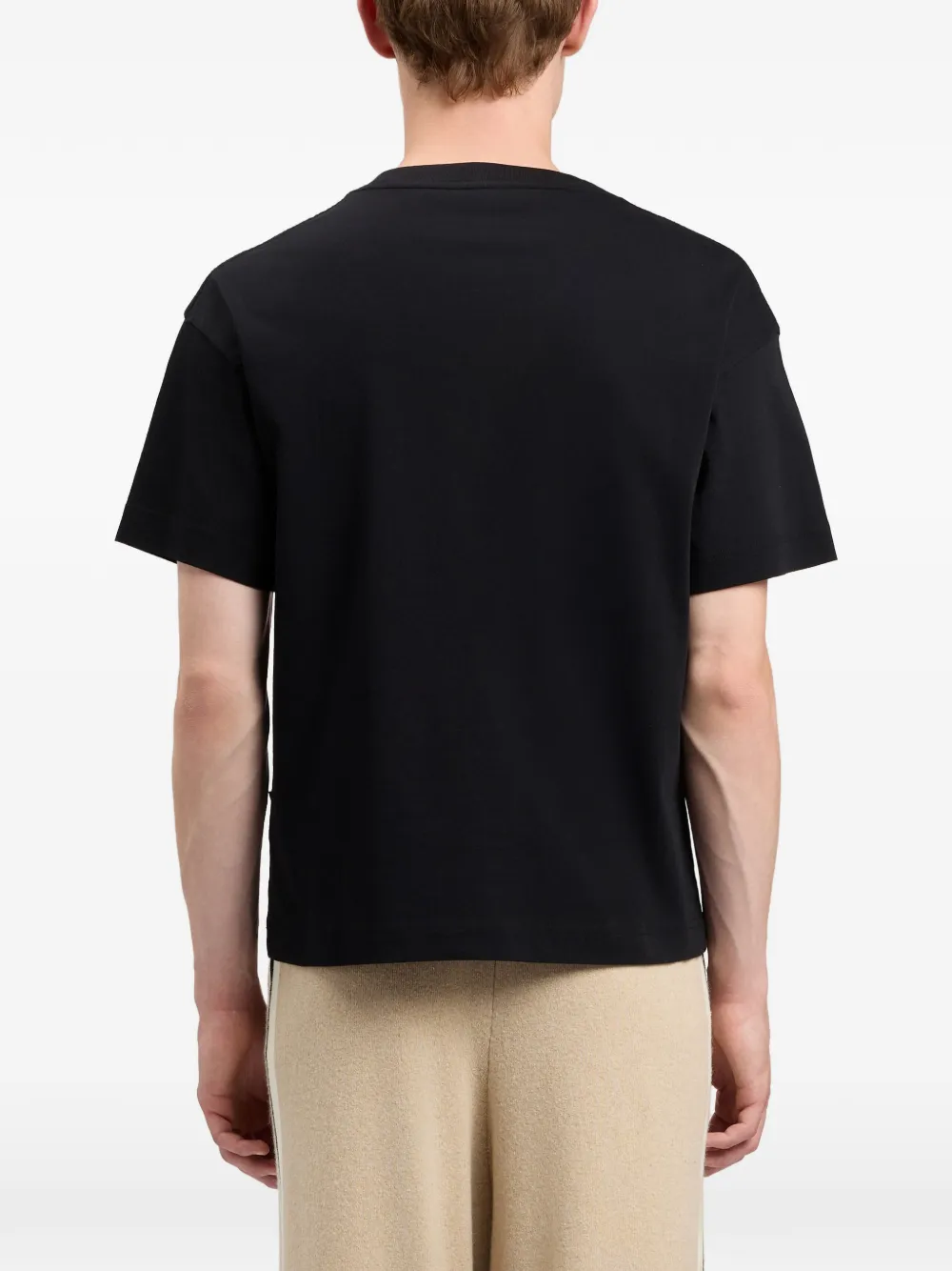 Palm Angels T-shirt met logoprint Zwart