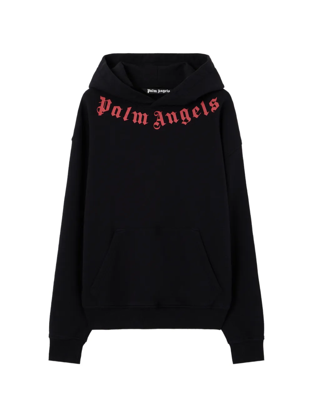 Palm Angels Hoodie met logo Zwart