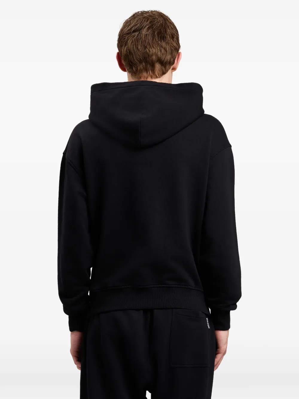 Palm Angels Hoodie met logo Zwart