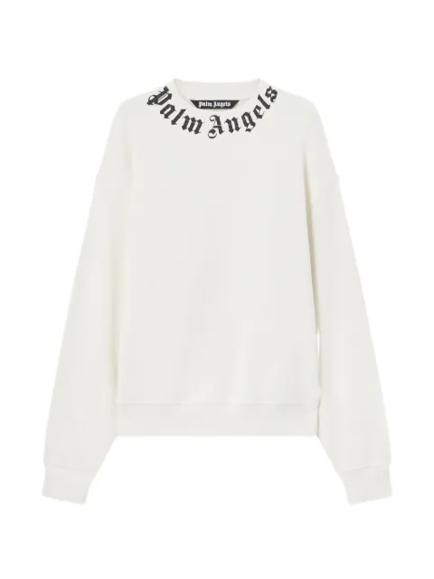 Palm Angels neck logo sweatshirt