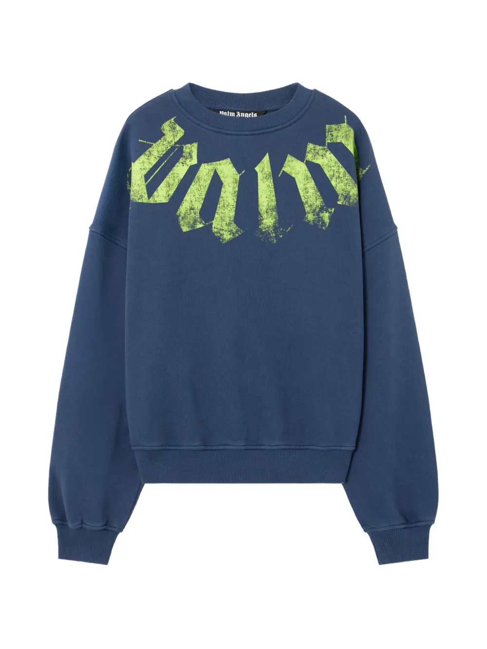 Palm Angels Oversized sweater met logo Blauw