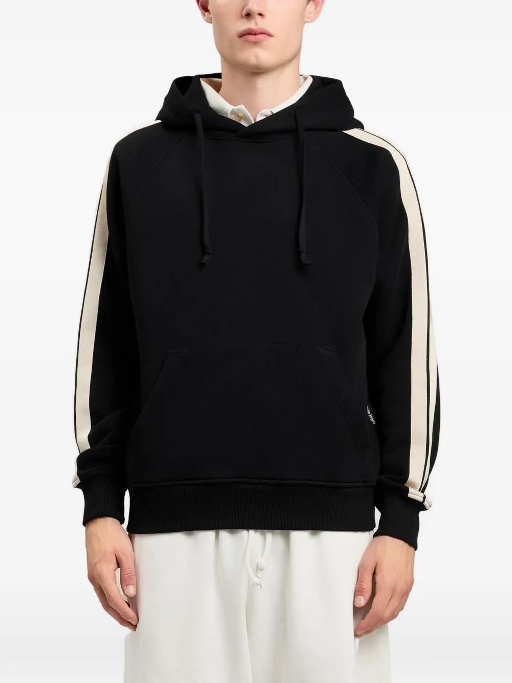 Palm Angels Trainingshoodie met gewelfd logo Zwart