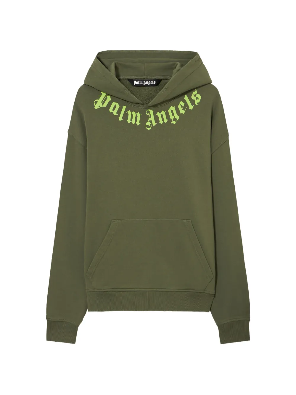 Palm Angels Hoodie met logo Groen