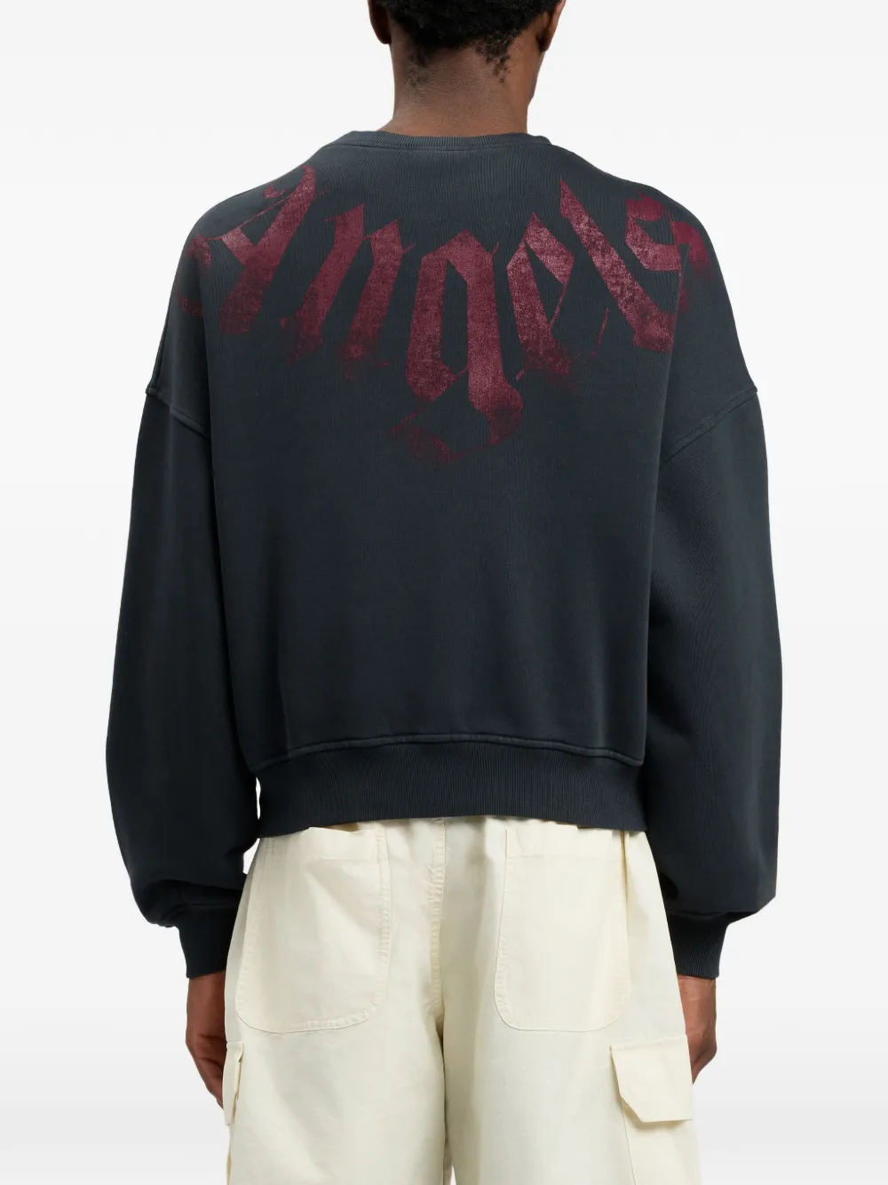 Palm Angels Sweater met logo Zwart