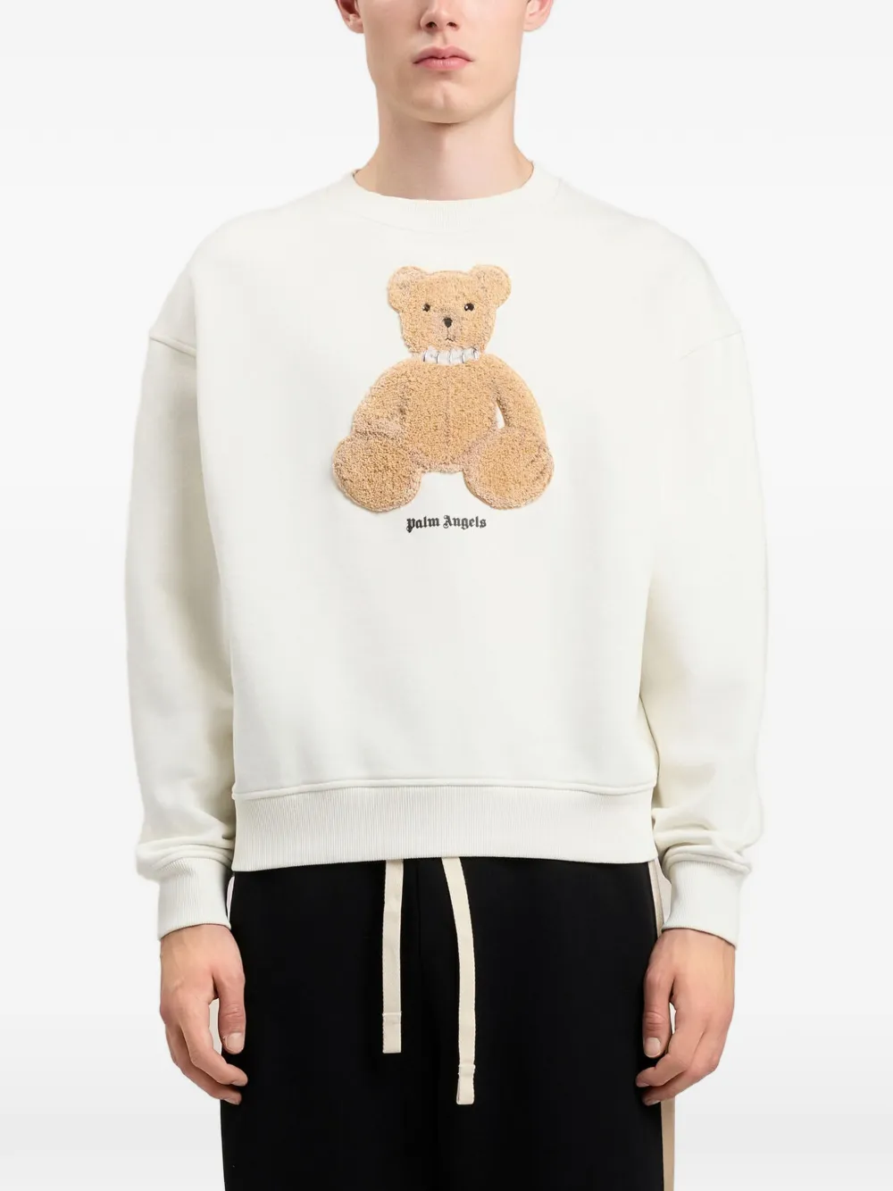 Palm Angels Sweater met grafische print Beige