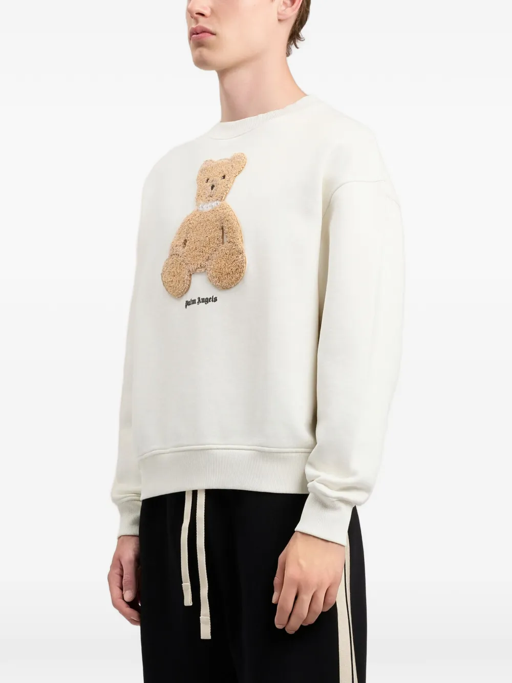 Palm Angels Sweater met grafische print Beige
