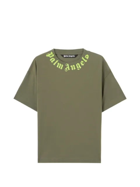 Palm Angels playera con logo en el cuello