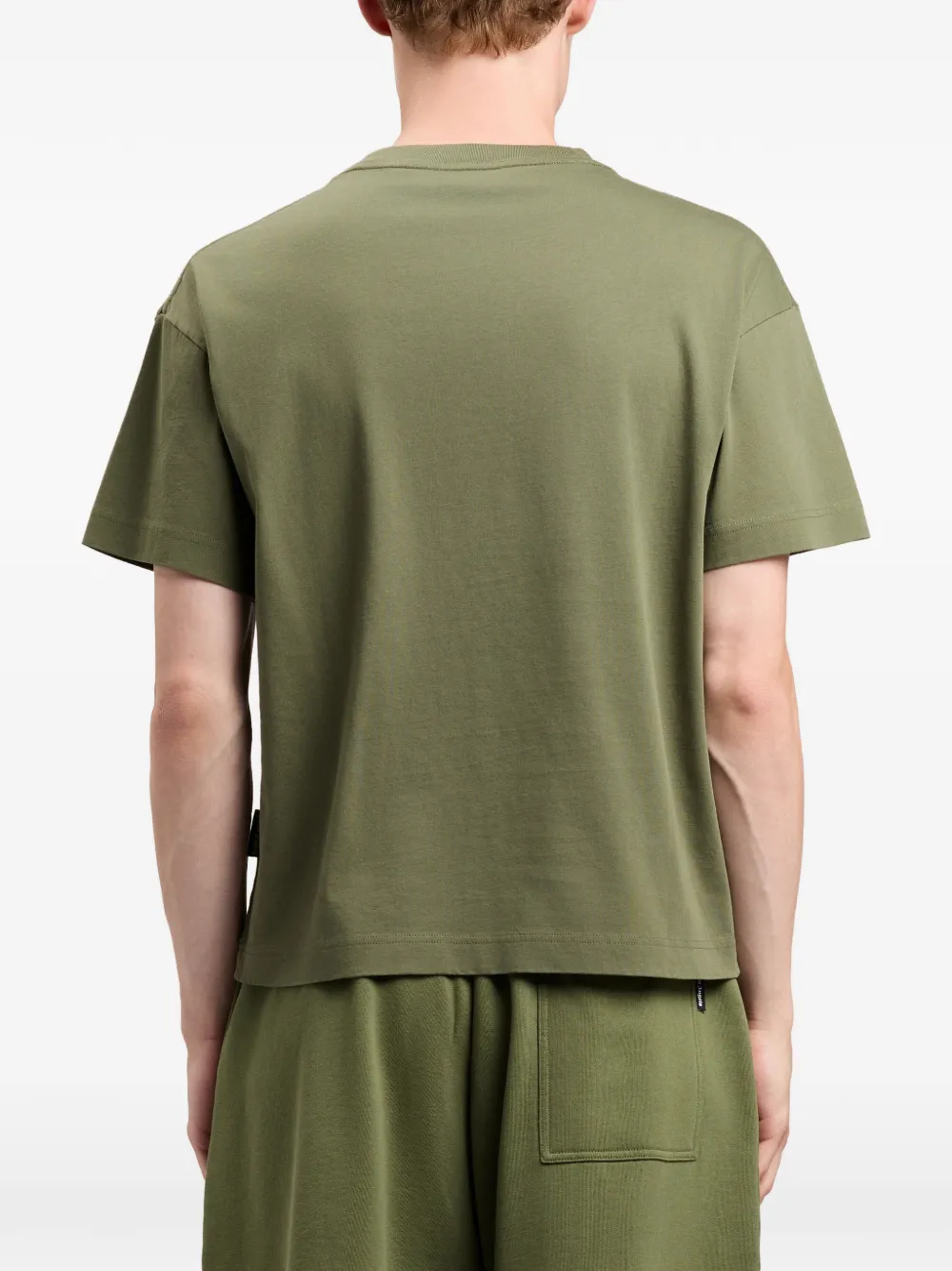 Palm Angels T-shirt met logoprint Groen