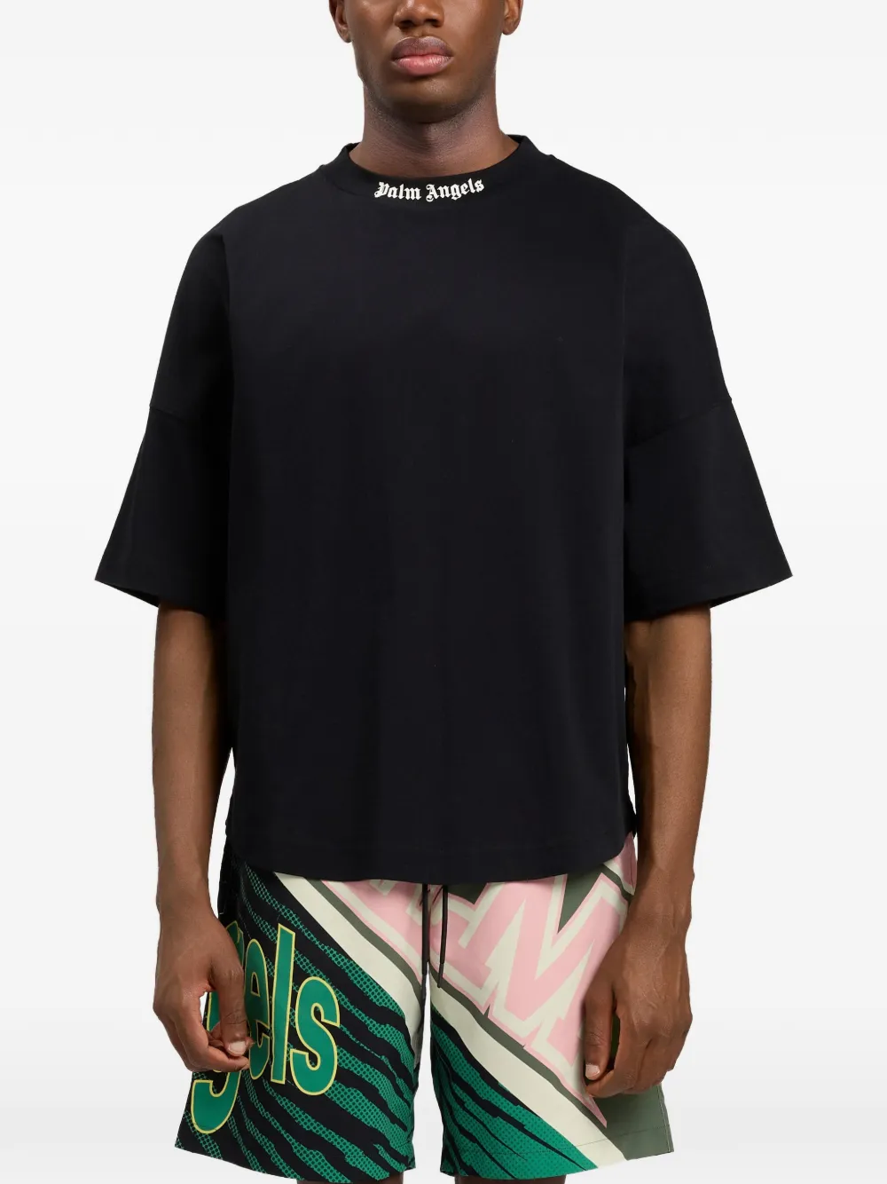 Palm Angels Oversized T-shirt Zwart