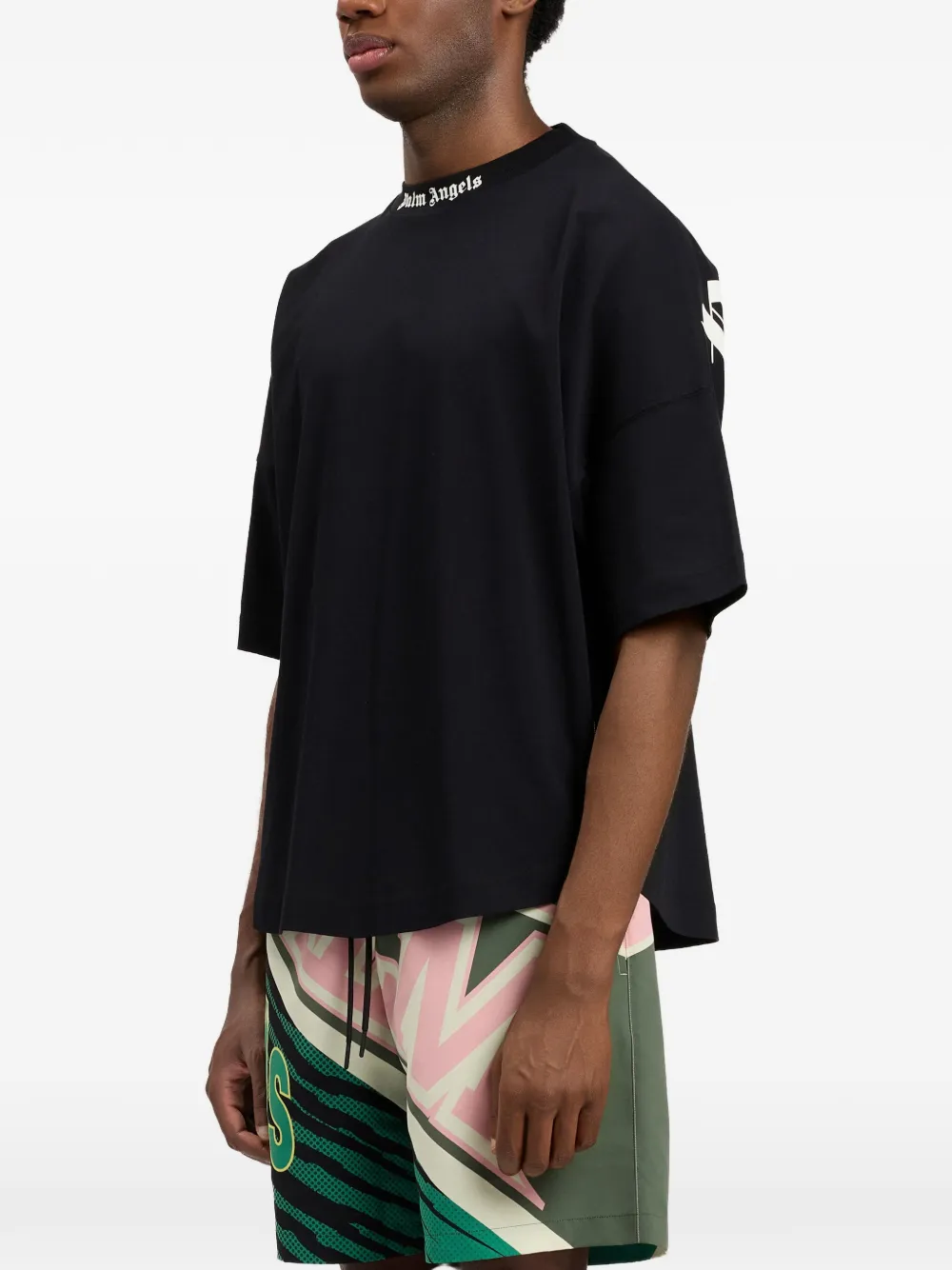 Palm Angels Oversized T-shirt Zwart
