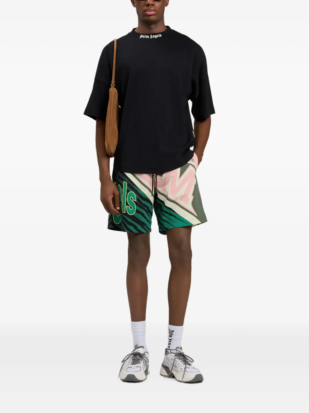 Palm Angels Oversized T-shirt Zwart