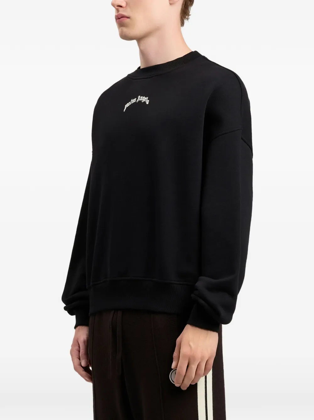 Palm Angels Sweater met logo Zwart