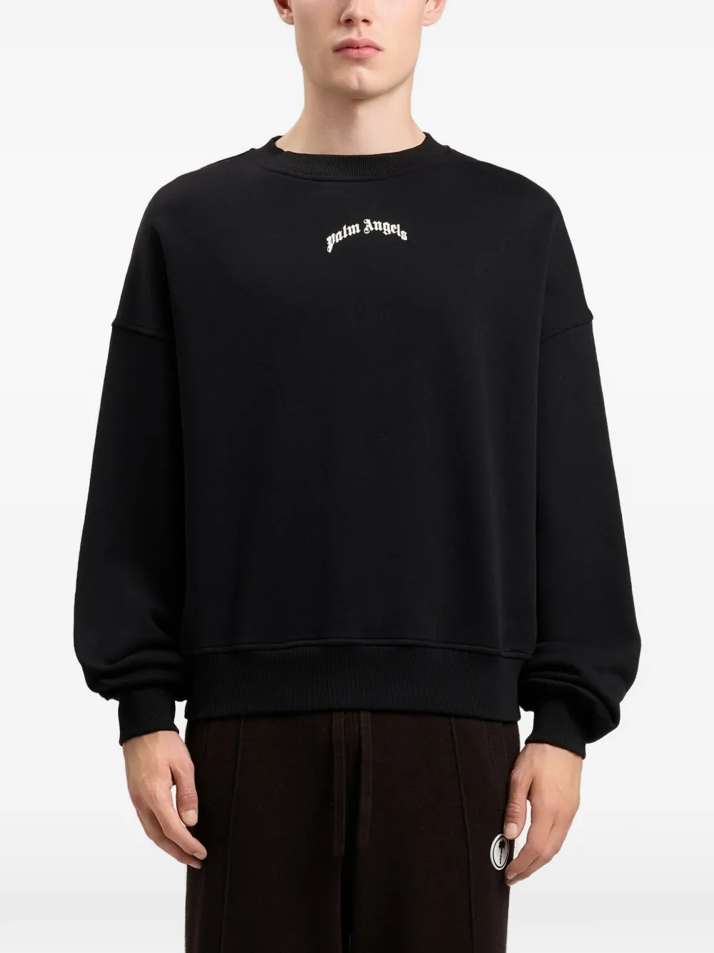 Palm Angels Sweater met logo Zwart