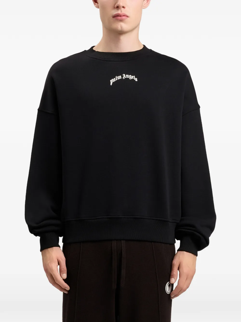 Palm Angels Sweater met logo Zwart
