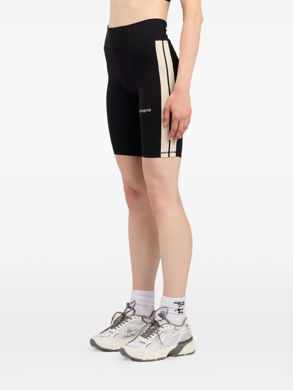 Palm Angels Trainingsshorts met logo Zwart