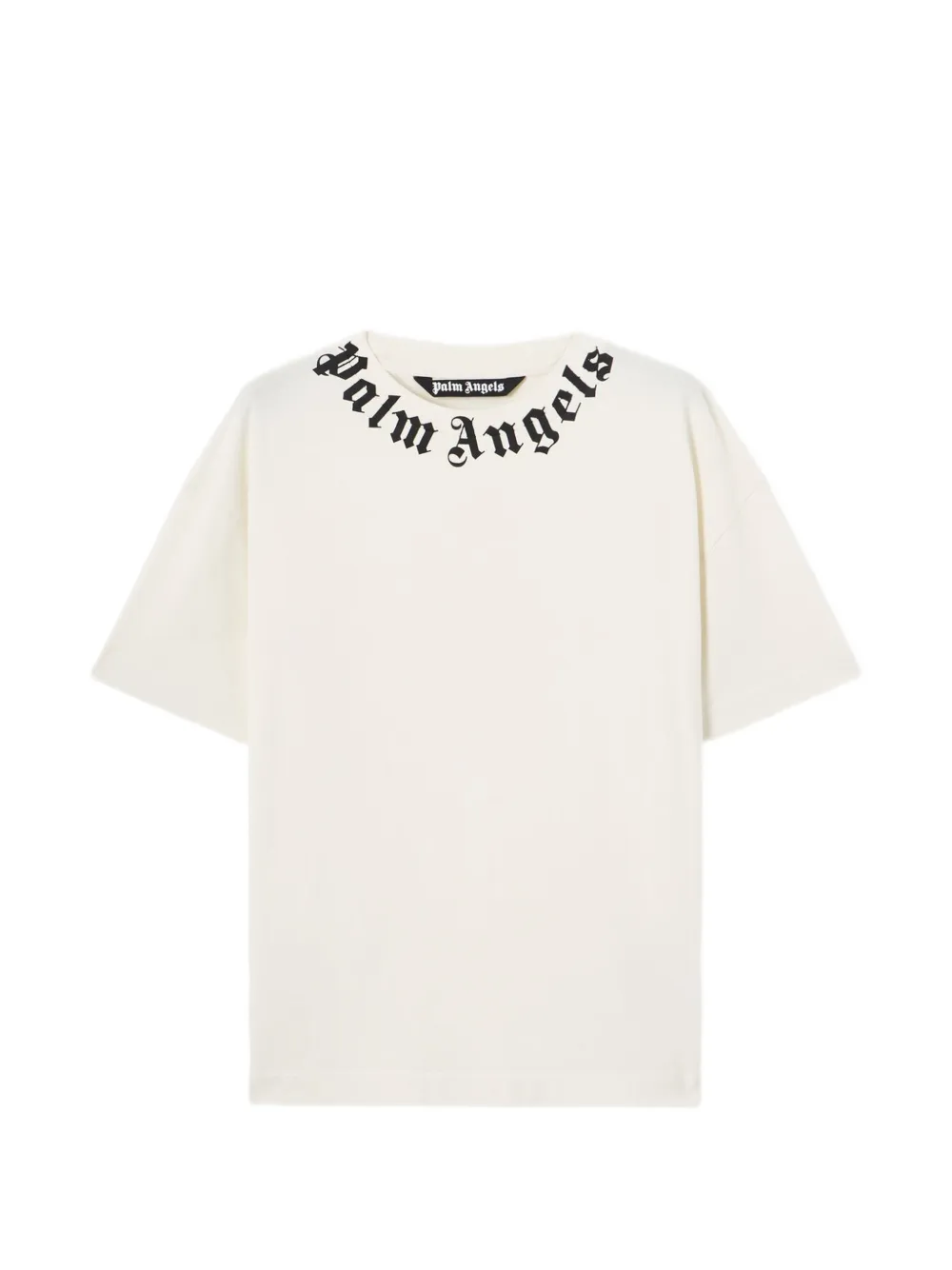 Palm Angels logo-neckline T-shirt - Toni neutri