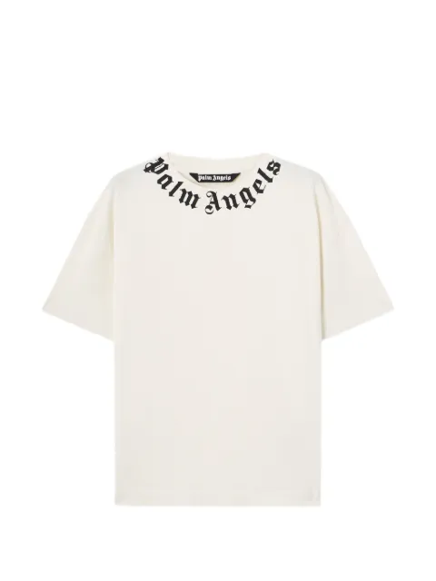 Palm Angels playera con logo en el cuello