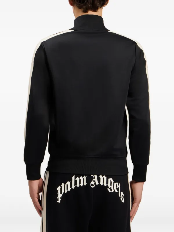 Palm Angels Logo Striped Jacket | Black | FARFETCH