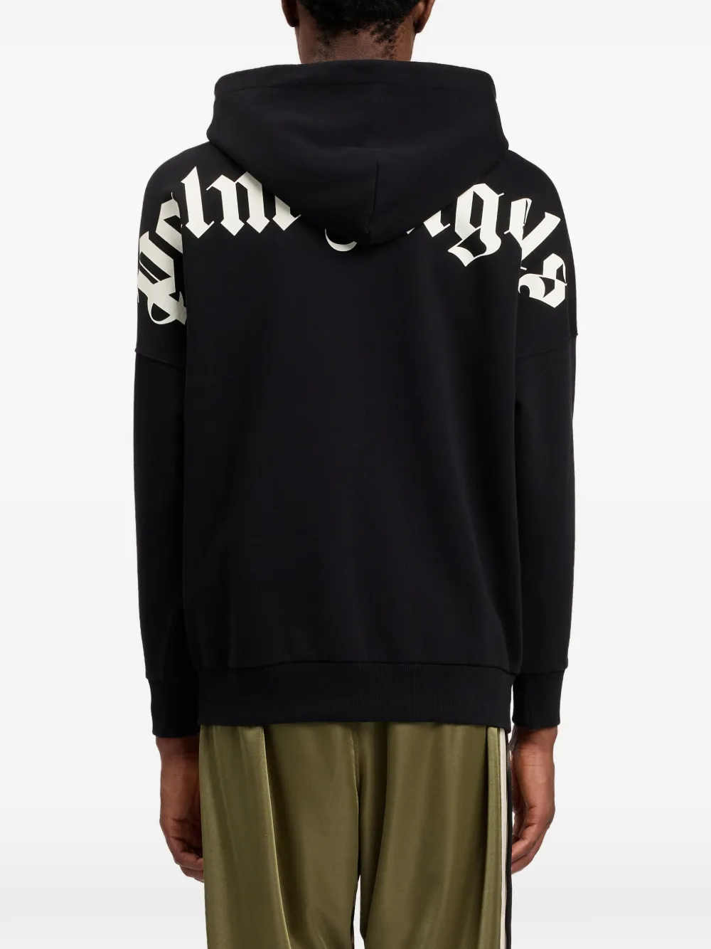 Palm Angels Hoodie met logoprint Zwart