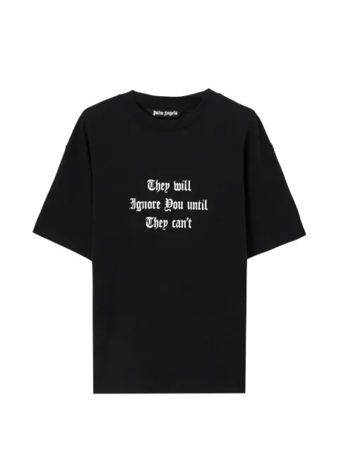 Palm Angels print ribbed T-shirt