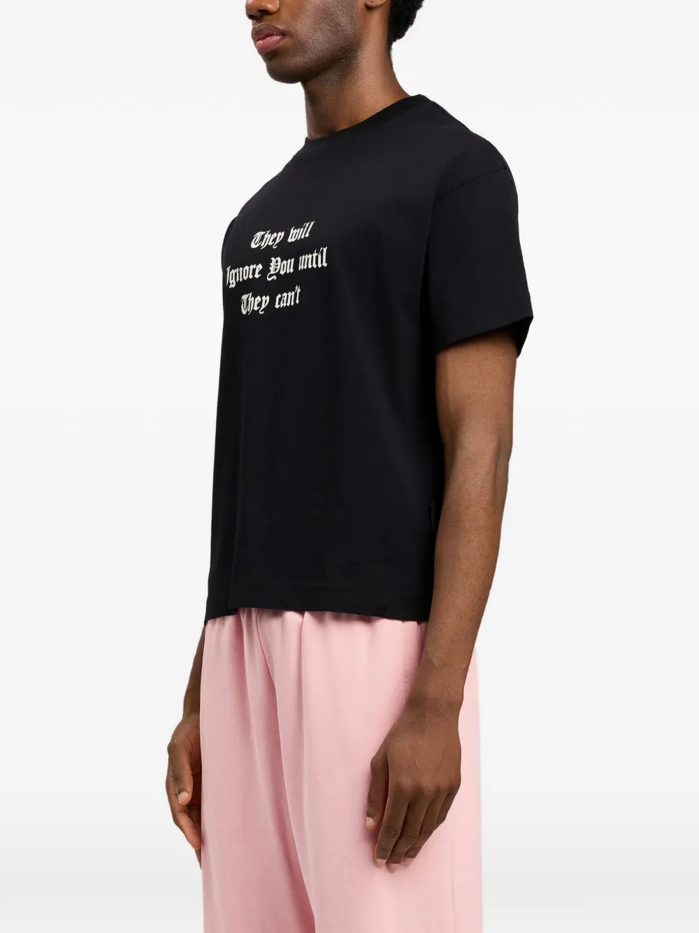 Palm Angels T-shirt met print Zwart