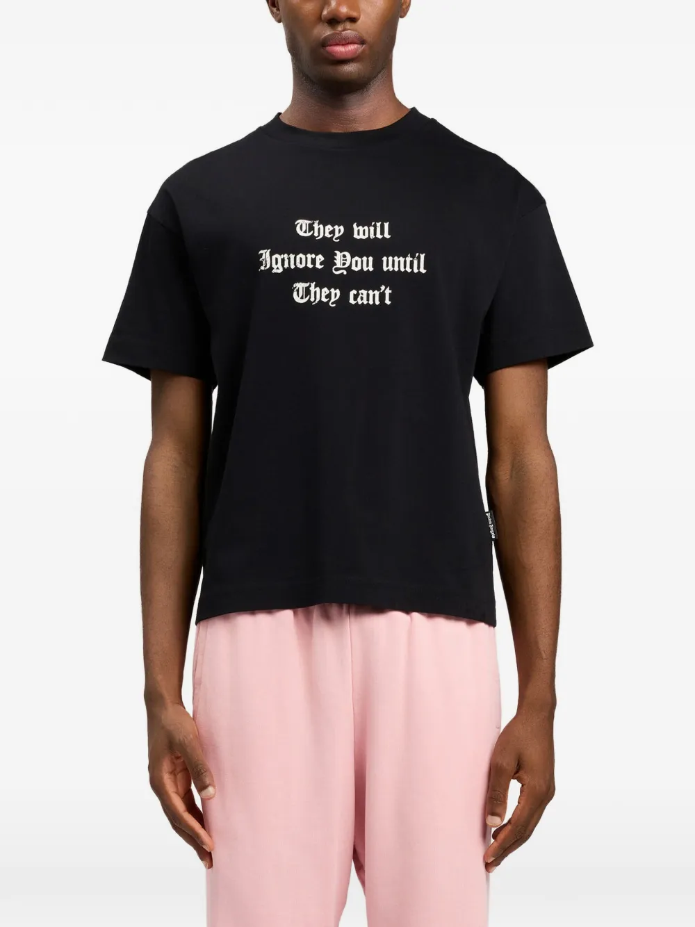 Palm Angels T-shirt met print Zwart