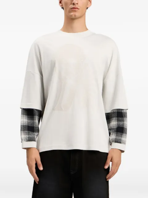 Palm Angels skull double long-sleeve shirt