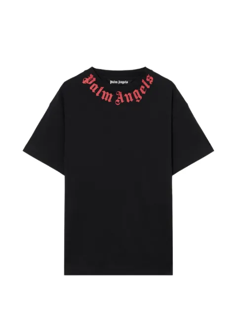 Palm Angels neck-logo T-shirt