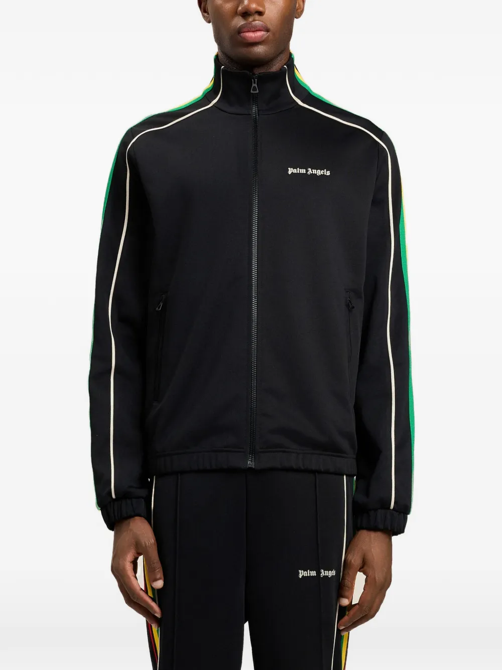 Palm Angels Trainingsjack met logostreep Zwart