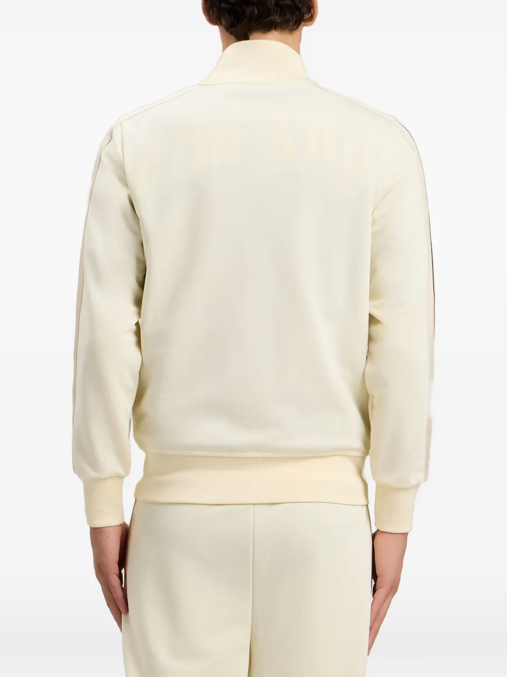Palm Angels Gestreepte sweater met logo Beige