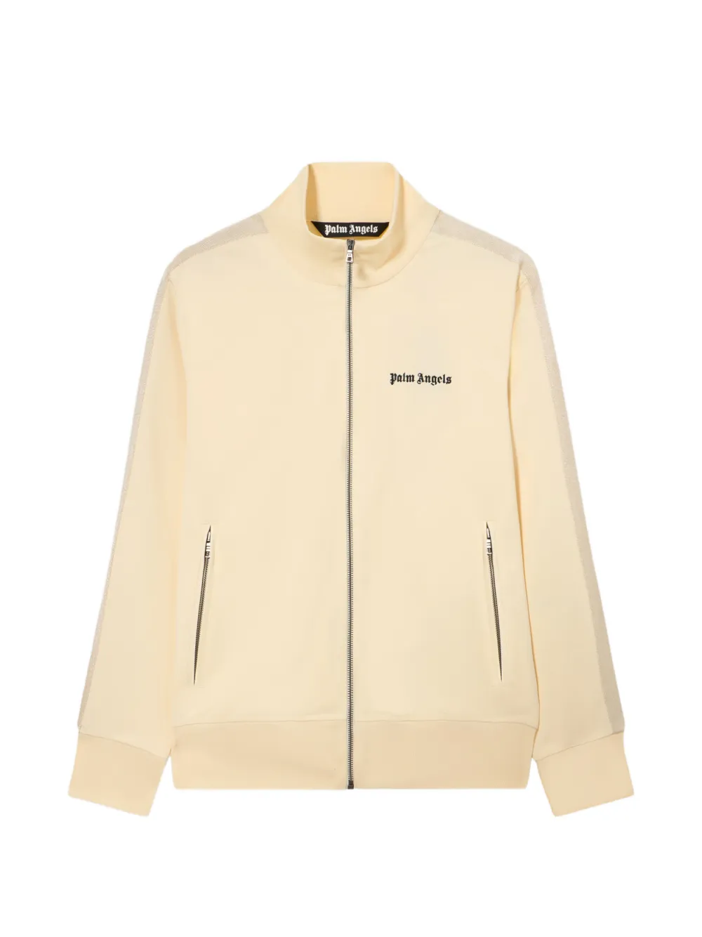 Palm Angels Gestreepte sweater met logo Beige