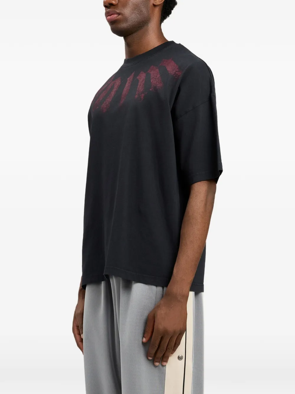 Palm Angels Oversized T-shirt Zwart