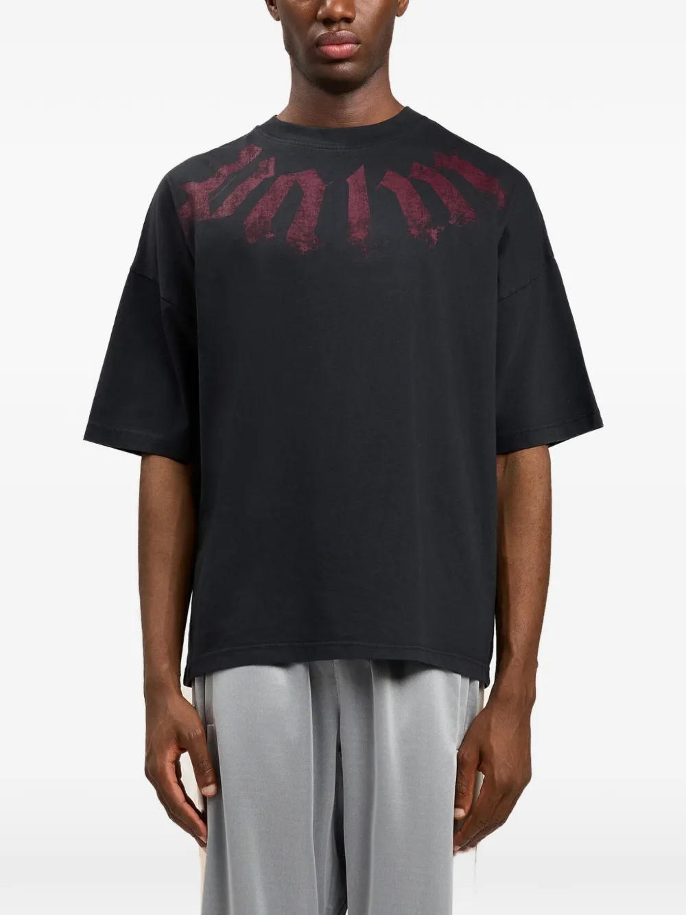 Palm Angels Oversized T-shirt Zwart