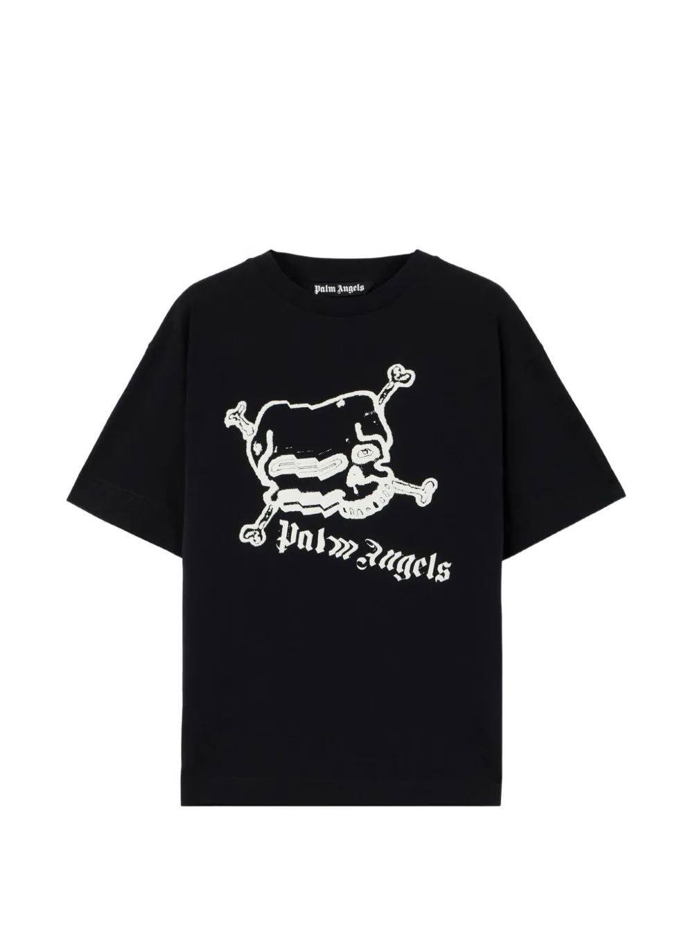 Palm Angels skull graphic T-shirt - Nero