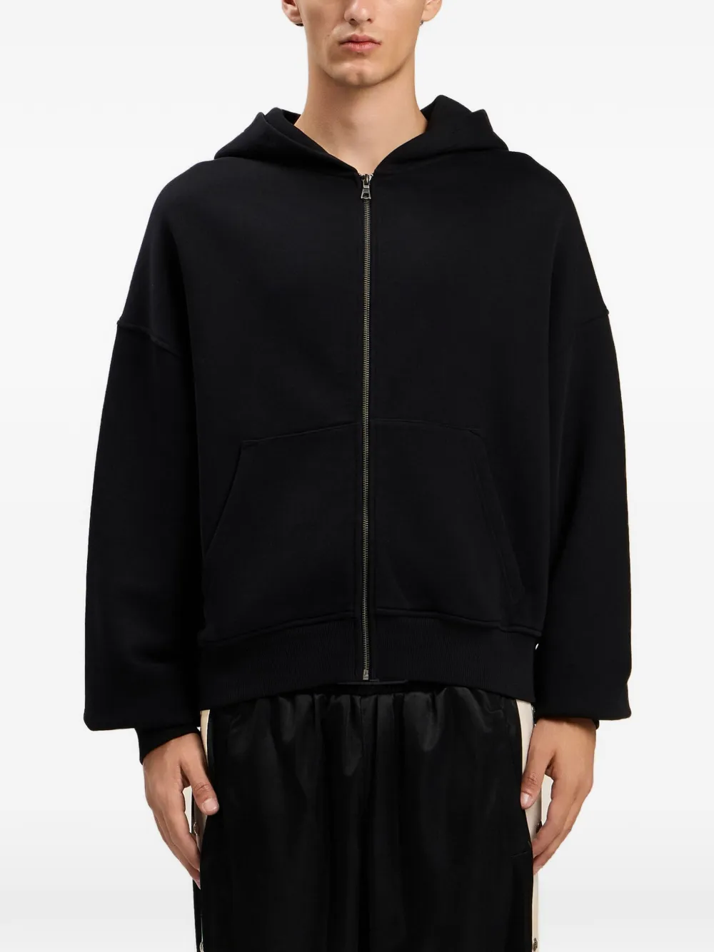 Palm Angels Hoodie met gewelfd logo Zwart