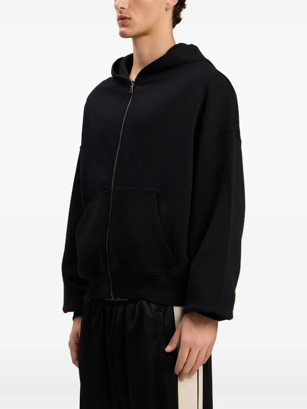 Palm Angels Hoodie met gewelfd logo Zwart