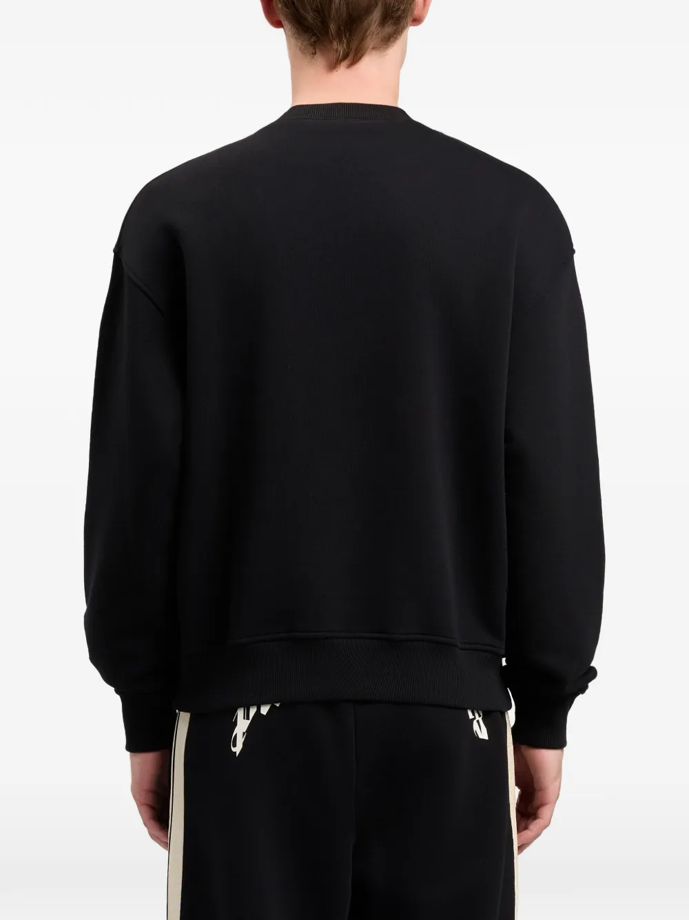 Palm Angels Sweater met grafische beerprint en textuur Zwart