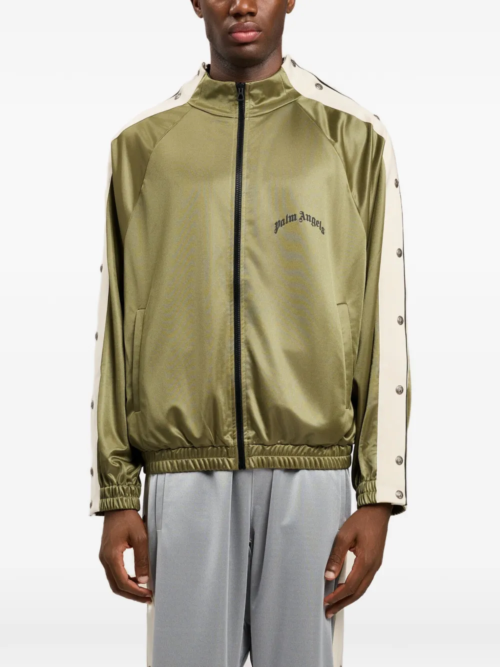 Palm Angels スナップボタン トラックジャケット | グリーン | FARFETCH JP
