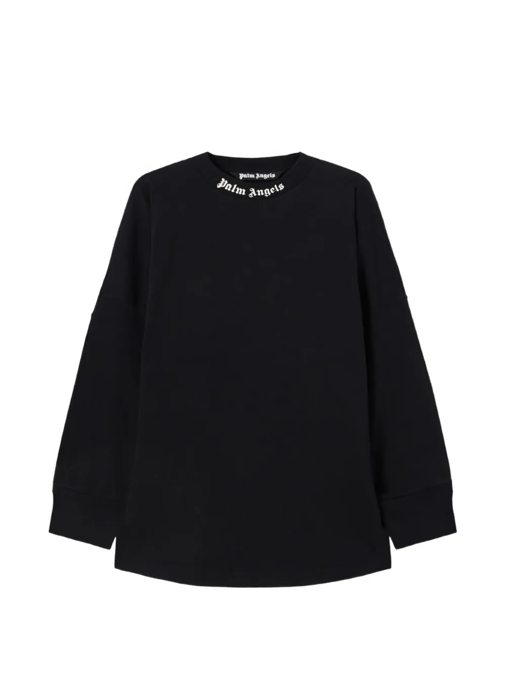 Palm Angels logo long-sleeved T-shirt - Nero