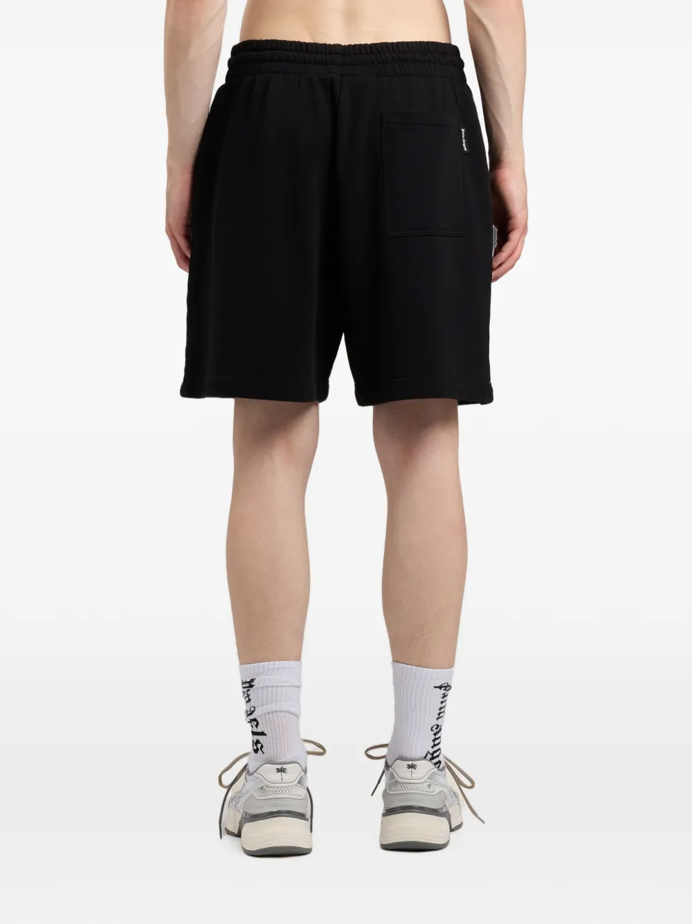 Palm Angels Trainingsshorts met logo Zwart