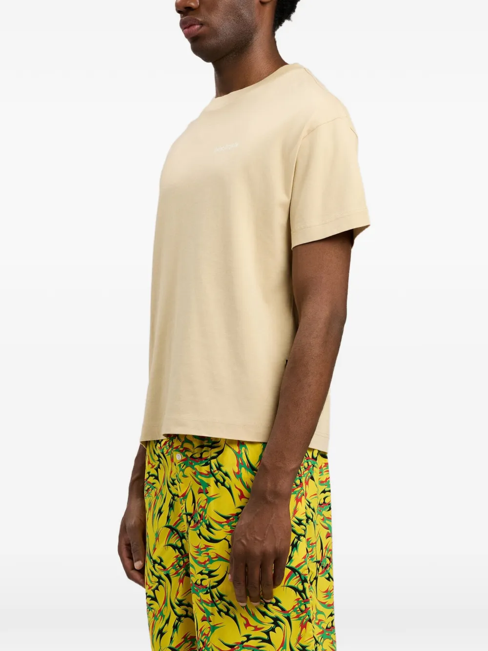 Palm Angels Drie T-shirts met logo Beige